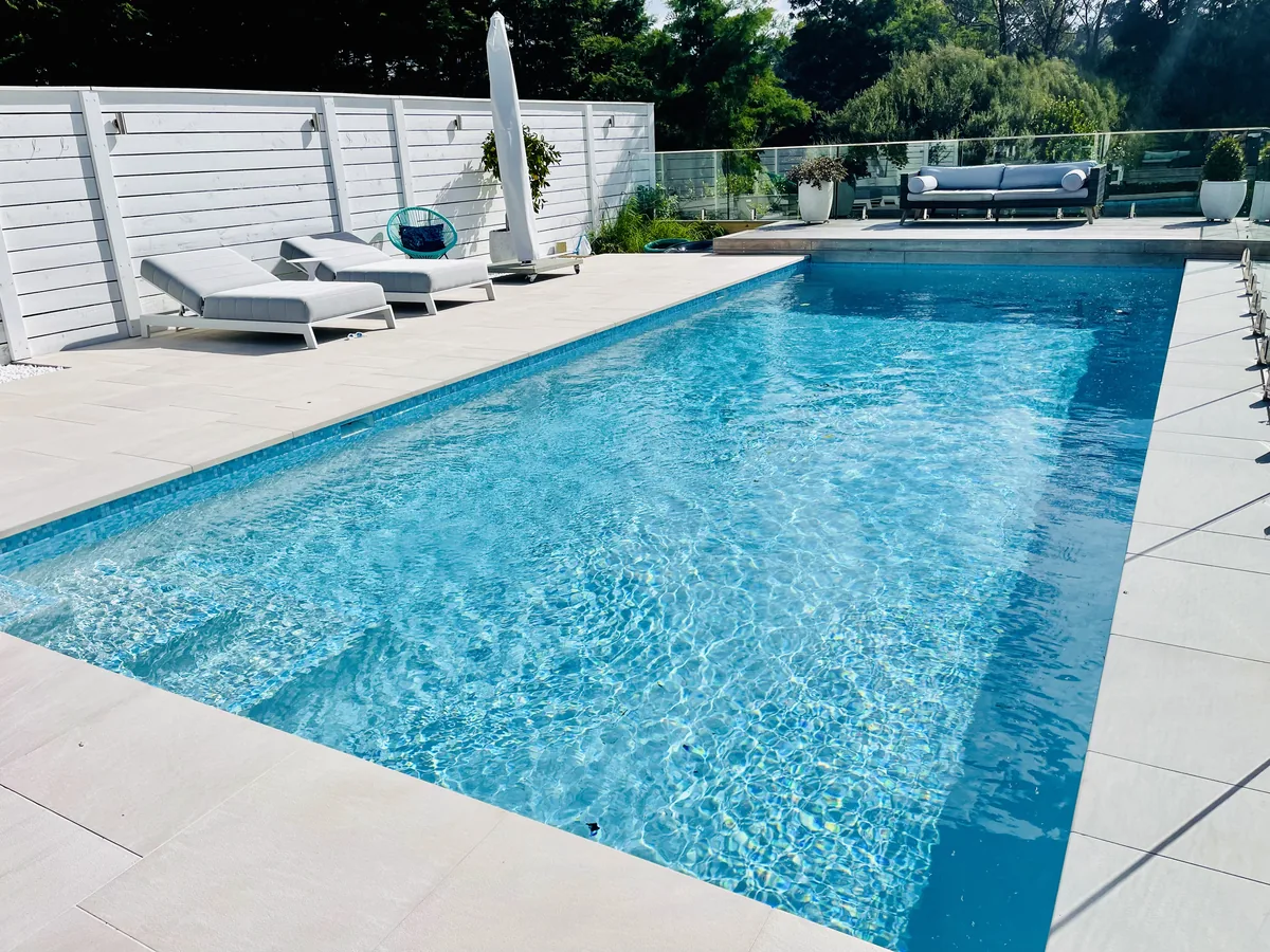 Heated lap pool