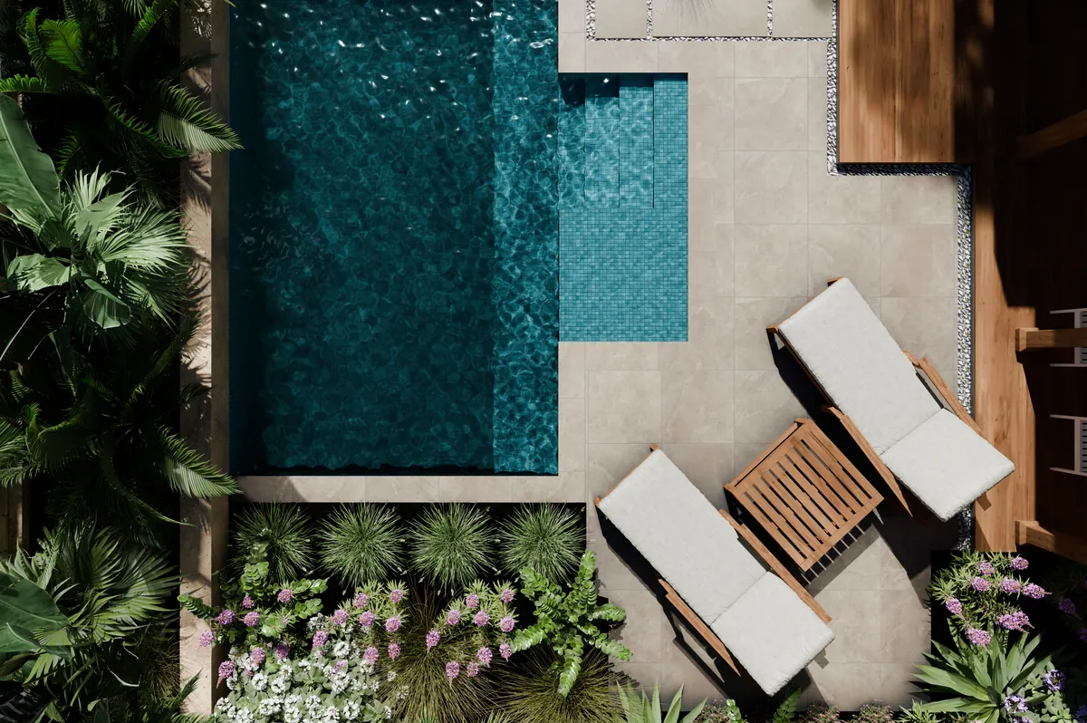 Pool from above